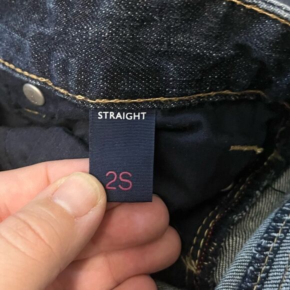 Tommy Hilfiger Dark Denim Straight Jeans Size 2 Short - Picture 9 of 9
